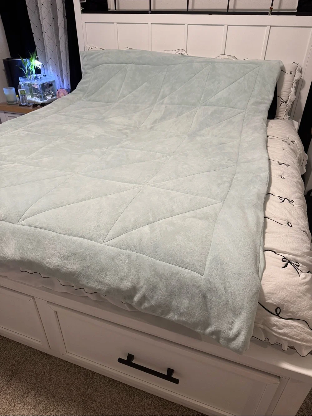 UGG Light Mint Plush Comforter
